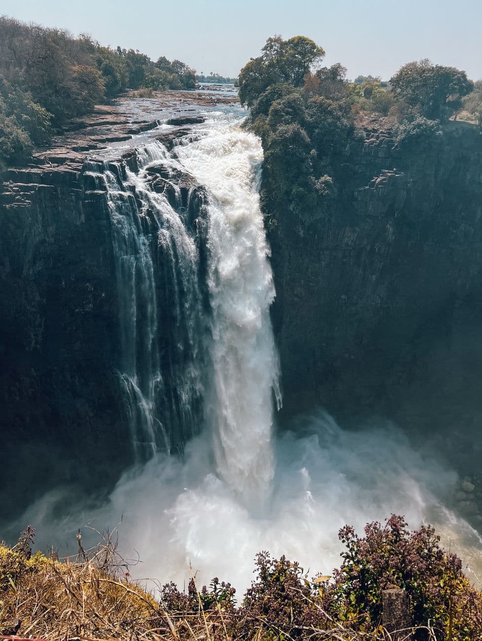 Victoria Falls waterfall in Zambia